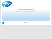 Tablet Screenshot of domains.pfizer.com