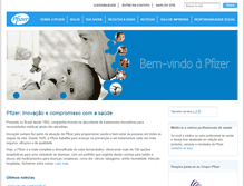 Tablet Screenshot of pfizer.com.br