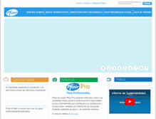 Tablet Screenshot of pfizer.com.mx