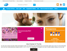 Tablet Screenshot of pfizer.fr